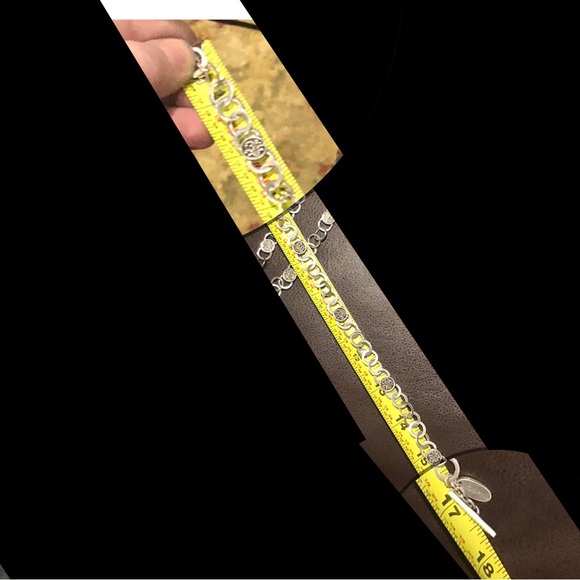 Two LOIS HILL Sterling Silver Round Link Granulated Station Toggle Necklaces - Picture 12 of 14